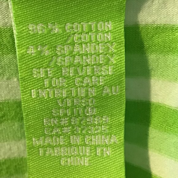 Split Strapless Striped Mini Dress With Ruffled Hem Size L - Picture 10 of 11